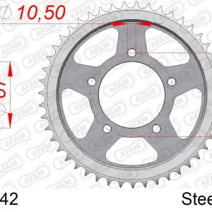 Esclusivo Corona AFAM 14601-42 in acciaio passo 530 SUZUKI RF 600 R 1995 -1997