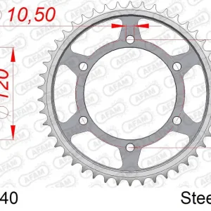 Esclusivo Corona AFAM 16603-40 in acciaio passo 530 KAWASAKI VN 800 DRIFTER 1999 -2006