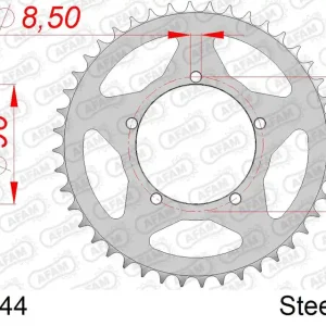 Super Prezzo Corona AFAM 35202-44 in acciaio passo 520 GILERA 125 XR1/XR2 1989