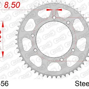 Corona AFAM 47200-56 in acciaio passo 428 DERBI DRD 125 R SENDA 2010 -2013 Direttamente Dal Produttore
