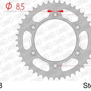 Corona AFAM 71304-48 in acciaio passo 520 HUSABERG FE 400 2000 -2002 Promozione