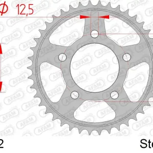 Saldi Corona AFAM 86604-42 in acciaio passo 525 TRIUMPH 800 BONNEVILLE AMERICA 2002  -2006