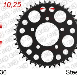 Corona AFAM 92671-36 in acciaio passo 525 BENELLI TNT 1130 CAFE RACER 2005 -2012 Affare