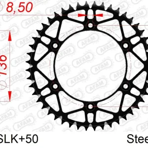 Più Venduto Corona AFAM 14206SLK+50 in acciaio passo 520 GAS-GAS EC 125 2013