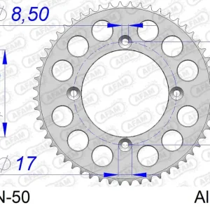 Corona AFAM 11104N-50 in all. passo 420 HONDA CRF 150 F 2007  -2019 Super Prezzo