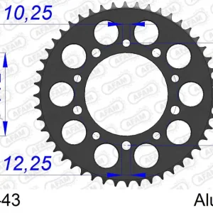 Corona AFAM 11509-43 in all. passo 520 HONDA CB 600 F HORNET 2007 -2013 Bestseller
