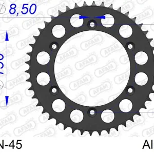 Nuovo Arrivo Corona AFAM 15206N-45 in all. passo 520 HUSQVARNA SM 450 R 2008 -2010