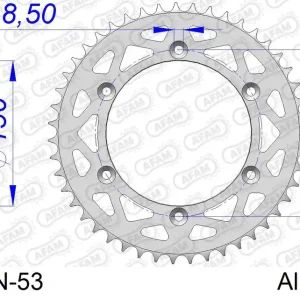 Corona AFAM 15206N-53 in all. passo 520 HUSQVARNA TC 449 2011  -2013 Prezzo Basso