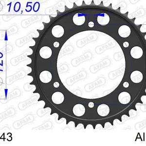 Corona AFAM 17603-43 in all. passo 530 SUZUKI GSX-R 750 1996  -1997 Soddisfatti O Rimborsati