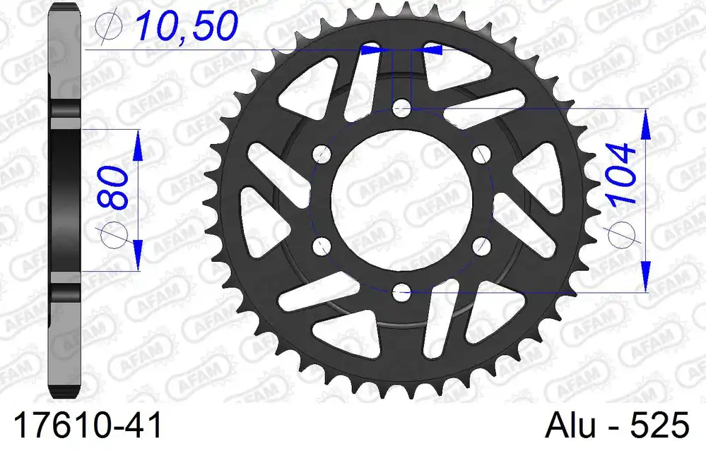 Corona AFAM 17610-41 in all. passo 525 KAWASAKI NINJA 1000 SX ZX1002K MFNN,MFAN 2021 -2022 Prezzo Scontato