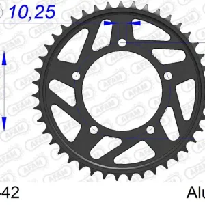 Offerta Limitata Corona AFAM 36808-42 in all. passo 520 APRILIA RSV4 1000 APRC R 2012 -2013