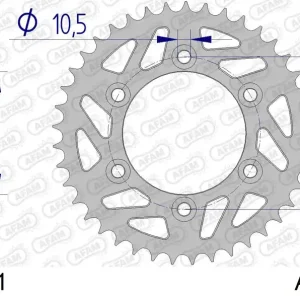 Corona AFAM 51602-41 in all. passo 520 DUCATI 600 SUPERSPORT 1995 -1998 Prezzo Basso