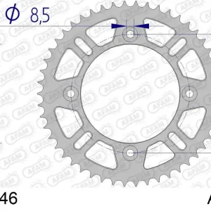 Corona AFAM 72102N-46 in all. passo 428 HUSQVARNA TC 85 SMALL WHEELS 2014 -2023 Consegna Rapida