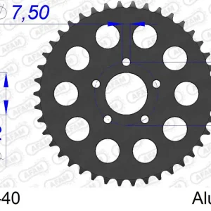Corona AFAM 72105-40 in all. passo 415 KTM SX 50 2012 -2013 Novità