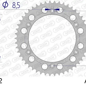Vendita Finale Corona AFAM 72303-52 in all. passo 520 KTM GS 125 1985