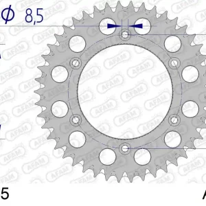 Spedizione Gratuita Corona AFAM 72304+45 in all. passo 520 KTM EXC 200 2012 -2016