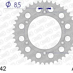 Corona AFAM 72304N-42 in all. passo 520 GAS-GAS SM 700 2022 Spedizione Espresso