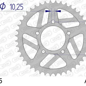 Must-Have Corona AFAM 93622-45 in all. passo 520 YAMAHA YZF 1000 R1 SP 2006