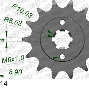Nuovo Arrivo Pignone AFAM 21300-14 passo 520 HYOSUNG GT 250 COMET 2004 -2010