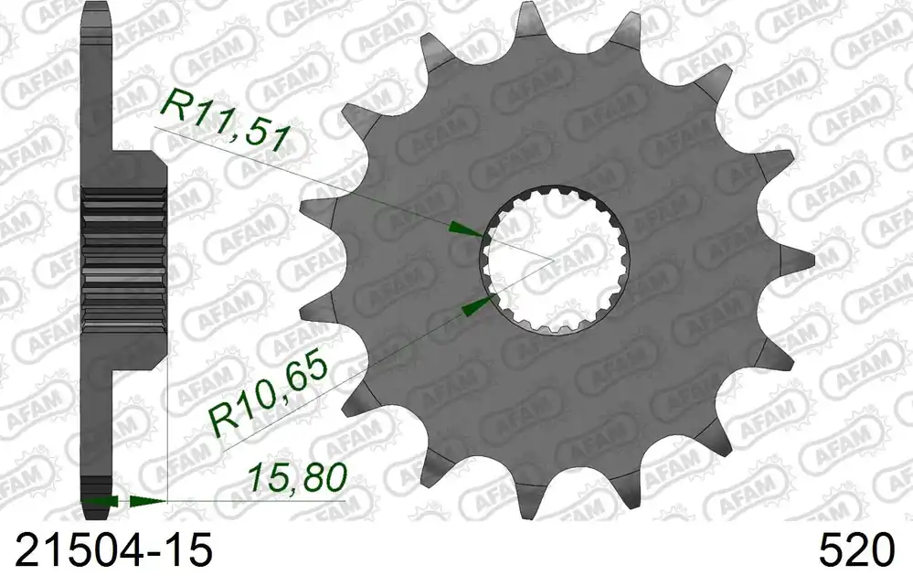 Pignone AFAM 21504-15 passo 520 MZ (MUZ) 660 BAGHIRA 1997 -2005 Offerta Speciale