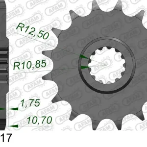 Pignone AFAM 21606-17 passo 525 YAMAHA TDM 850 1996 -1998 Prezzo Conveniente
