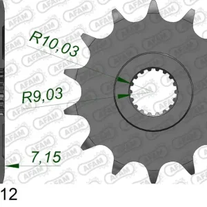 Novità Pignone AFAM 22203-12 passo 520 SUZUKI RM 125 1992  -2011