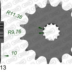 Prezzo Di Fabbrica Pignone AFAM 22303-13 passo 520 SUZUKI TS 240 X 1985 -1989
