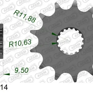 Pignone AFAM 22406-14 passo 520 SUZUKI RM-Z 450 2005 -2007 Prezzo Basso