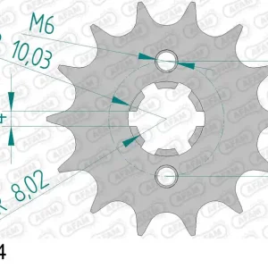Pignone AFAM 24200-14 passo 428 KAWASAKI KMX 125 1986 -1998 Prezzo Ridotto
