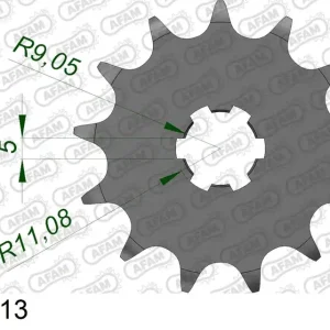 Nuovo Arrivo Pignone AFAM 24201-13 passo 520 KAWASAKI KX 125 1996 -2008