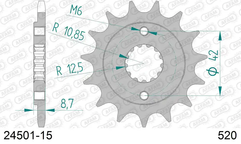 Miglior Prezzo Pignone AFAM 24501-15 passo 520 KAWASAKI BJ 250 2002 -2003