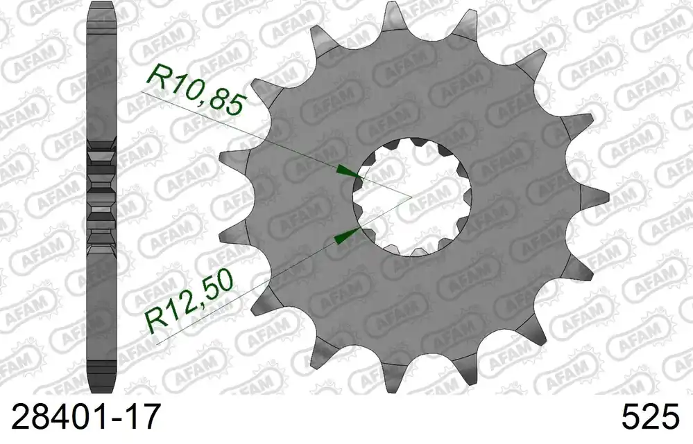 Pignone AFAM 28401-17 passo 525 KAWASAKI KLV 1000 LV1000 2004 -2005 Ordina Subito
