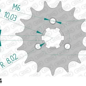 Offerta Lampo Pignone AFAM 33200-14 passo 428 KAWASAKI KH 125 1977 -1982