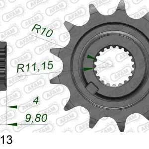 Pignone AFAM 43303-13 passo 520 SHERCO SE-R 125 CROSS COUNTRY 2019 -2020 Soddisfatti O Rimborsati