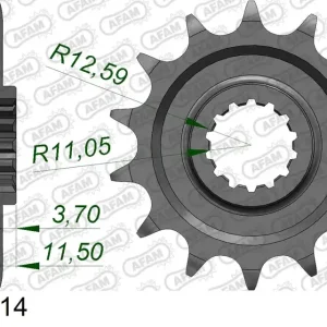 Occasione Pignone AFAM 43400-14 passo 520 SHERCO SE 4,5 I-F ENDURO 4.5I 2009 -2011