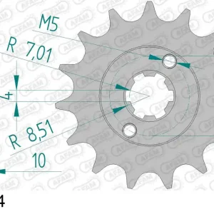 Pignone AFAM 49100-14 passo 420 CAGIVA 50 MITO 1998 -1999 Super Prezzo