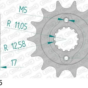 Must-Have Pignone AFAM 52612-15 passo 520 DUCATI 900 IE MONSTER 2000  -2002