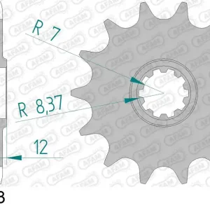 Pignone AFAM 58102-13 passo 420 ROXON 50 SM DUEL 2006 -2007 Promozione