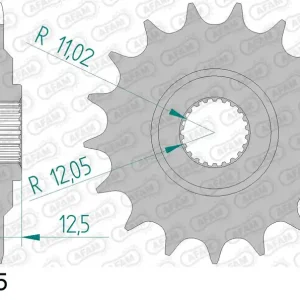 Pignone AFAM 61302-15 passo 520 APRILIA ETX 4.35 1988 Spedizione Espresso