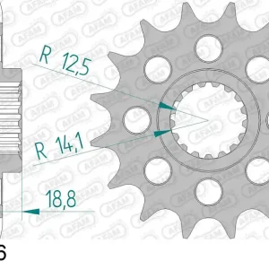 Ultima Occasione Pignone AFAM 61601-16 passo 520 APRILIA RSV 1000 2004 -2008