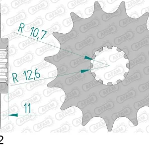 Ultime Pezzi Pignone AFAM 64500-12 passo 520 HUSQVARNA TC 250 2006 -2008