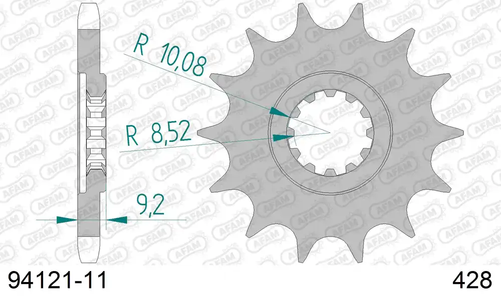 Spedizione Espresso Pignone AFAM 94121-11 passo 428 HM-HONDA CRE 50 BAJA 2003 -2016