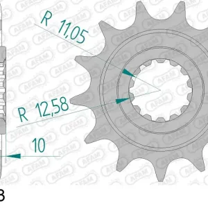 Ultime Pezzi Pignone AFAM 94312-13 passo 520 GAS-GAS EC 250 ENDURO 1996