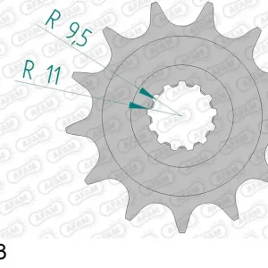 Prezzo Conveniente Pignone AFAM 94317-13 passo 520 T.M. EN 250 FI ENDURO 2011 -2020
