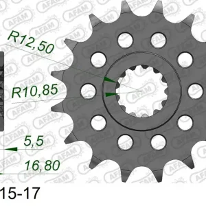Prezzo Basso Pignone AFAM 20617NR-17 Passo 520 Con Gomma Antirumore HONDA ADV 750 X-ADV 2017 -2022