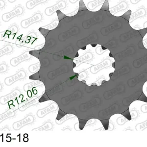 Compra Online Pignone AFAM 24601NR-16 Passo 530 Con Gomma Antirumore KAWASAKI ZR 1100 ZEPHYR 1992 -2002