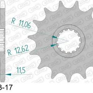 Pignone AFAM 73303NR-16 Passo 520 Con Gomma Antirumore HUSQVARNA 701 SUPERMOTO 2016 -2022 Reso Gratuito