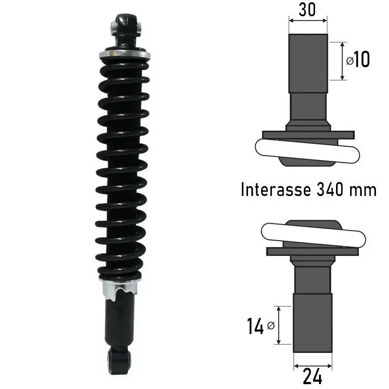Ammortizzatore Posteriore PIAGGIO BEVERLY TOURER 125/250/300cc Direttamente Dal Produttore