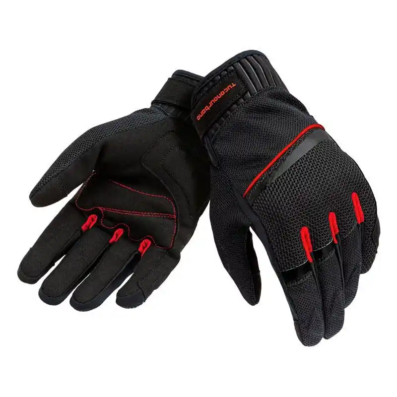 Compra Oggi Stesso TUCANO URBANO Guanti PENNA Mesh Nero/Rosso