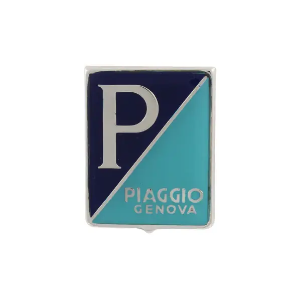 Reso Gratuito Targhetta Scudetto RMS Classic Piaggio Genova Vespa 98-125cc